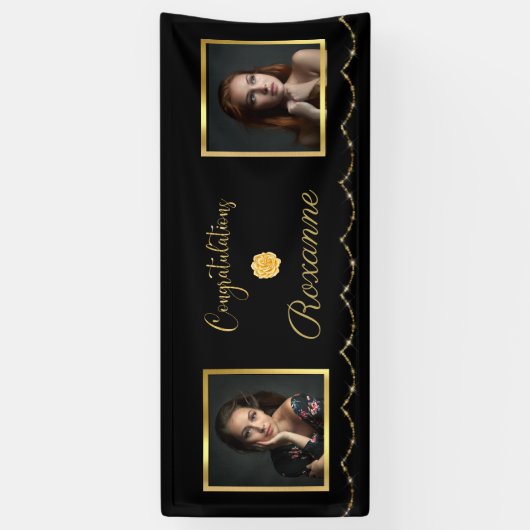 Elegante foto Afstuderen banner (Verticaal)