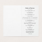 Elegante foto begrafenis orde van dienst programma (Binnenkant ongevouwen)