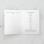 Elegante foto begrafenismonument programma (Binnen)