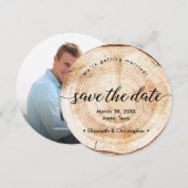 Elegante foto Bewaar de datum Unieke Natuur geïnsp Kaart (Voorkant / Achterkant)