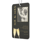 Elegante foto bruiloft champagne luchtverfrisser (Links)