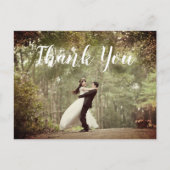 Elegante foto bruiloft dank u Briefkaart (Voorkant)