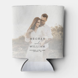 Elegante foto bruiloft gunst blikjeskoeler