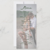 Elegante foto bruiloft menu (Voorkant)