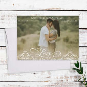 Elegante foto bruiloft Save the Date Kaart