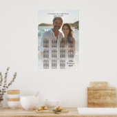 Elegante foto bruiloft zitgrafiek 11 tafels poster (Keuken)