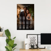 Elegante foto bruiloft zitgrafiek 11 tafels poster (Thuiskantoor)