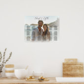Elegante foto bruiloft zitgrafiek 16 tafels poster (Keuken)