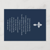 Elegante Foto Condoleance Rouwdienst Gebed  Briefkaart (Achterkant)