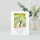 Elegante foto dankkaart kaart (Staand voorkant)
