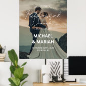 Elegante foto de avond voor de repetitie diner poster (Thuiskantoor)