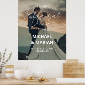 Elegante foto de avond voor de repetitie diner poster (Keuken)