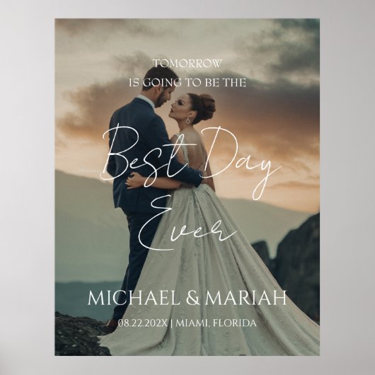 Elegante foto de avond voor het proefmaal diner  poster (Voorkant)