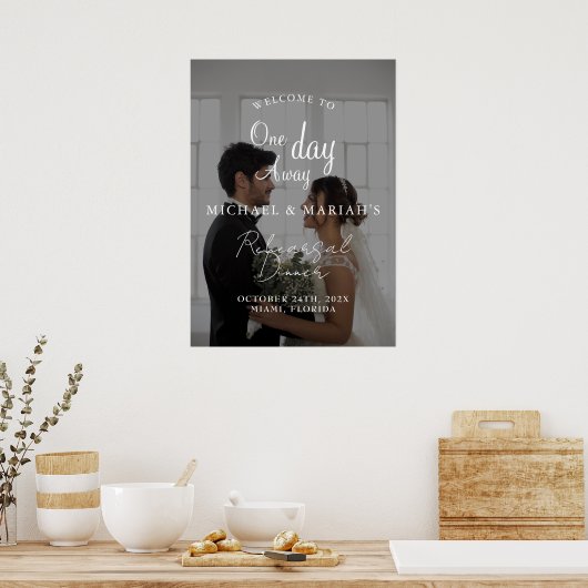 Elegante foto de avond voor repetitie diner poster (Keuken)