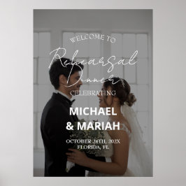 Elegante foto de avond voor repetitie diner poster