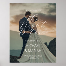 Elegante foto de avond voor repetitie diner poster