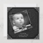 Elegante foto-doop kaart (Voorkant)