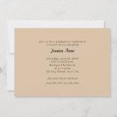 Elegante foto eindexamenfeest uitnodigingen (Achterkant)