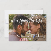 Elegante foto 'elkaar getrouwd' SAVE THE DATE (Voorkant)