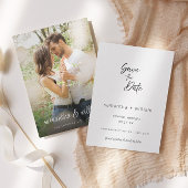 Elegante foto en tekst | Bruiloft Save The Date