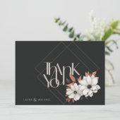 Elegante foto flat dank u kaart (Staand voorkant)