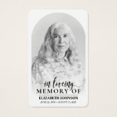 Elegante foto gedenkteken Kaart (Voorkant)