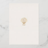Elegante Foto Goud Save the Date Folie Uitnodiging (Achterkant)