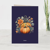 Elegante foto Happy Thanksgiving Kaart (Achterkant)