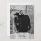 Elegante foto-huwelijksuitnodiging kaart (Achterkant)