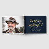 Elegante foto in liefdevol geheugen begrafenis gas gastenboek (Volledig)