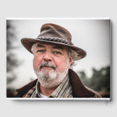 Elegante foto in liefdevol geheugen begrafenis gas gastenboek (Achterkant)