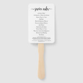 Elegante foto in liefdevolle herinnering begrafeni handwaaier (Achterkant)