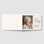Elegante, foto "In Loving Memory" begrafenis Gastenboek (Volledig)