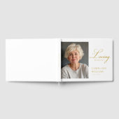 Elegante, foto "In Loving Memory" begrafenis Gastenboek (Volledig)