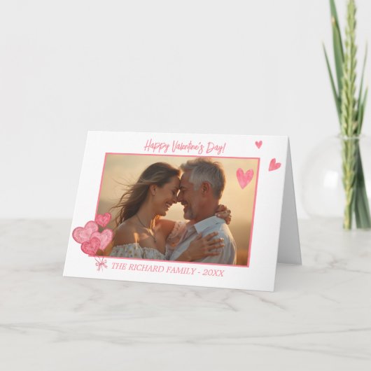 Elegante foto in romantische tinten feestdagen kaart (Voorkant)