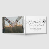 Elegante foto kalligrafie script bruiloft Afbeeldi Gastenboek (Volledig)