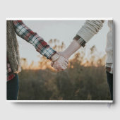 Elegante foto kalligrafie script bruiloft Afbeeldi Gastenboek (Achterkant)