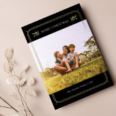 Elegante Foto Kerst Familie Custom Feestdagenkaart