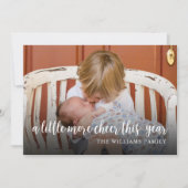 Elegante foto Kerstmis Geboorte Aankondiging Kaart (Voorkant)