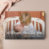 Elegante foto Kerstmis Geboorte Aankondiging Kaart