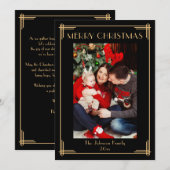 Elegante foto Kerstmis kerstkaart Kaart (Voorkant / Achterkant)