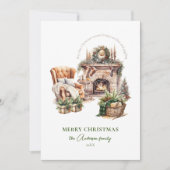 Elegante foto Knus kerstkaart (Voorkant)