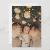 Elegante foto Knus kerstkaart (Achterkant)