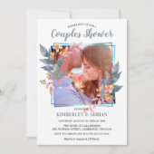 Elegante foto koppels douche | Bruiloft Kaart (Voorkant)