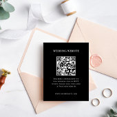 Elegante foto lijst QR code| RSVP | Website | Kaartje