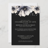 Elegante foto Memorial viering van het leven Kaart (Achterkant)