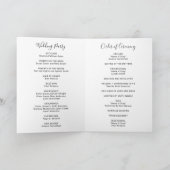 Elegante foto Moderne bruiloft Programma (Binnen)