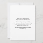 Elegante foto moderne bruiloft save the date (Achterkant)
