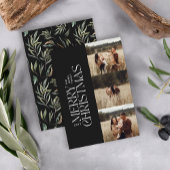 Elegante foto moderne minimale multi botanische fo feestdagenkaart