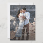 Elegante foto moderne trouw save the date (Voorkant)
